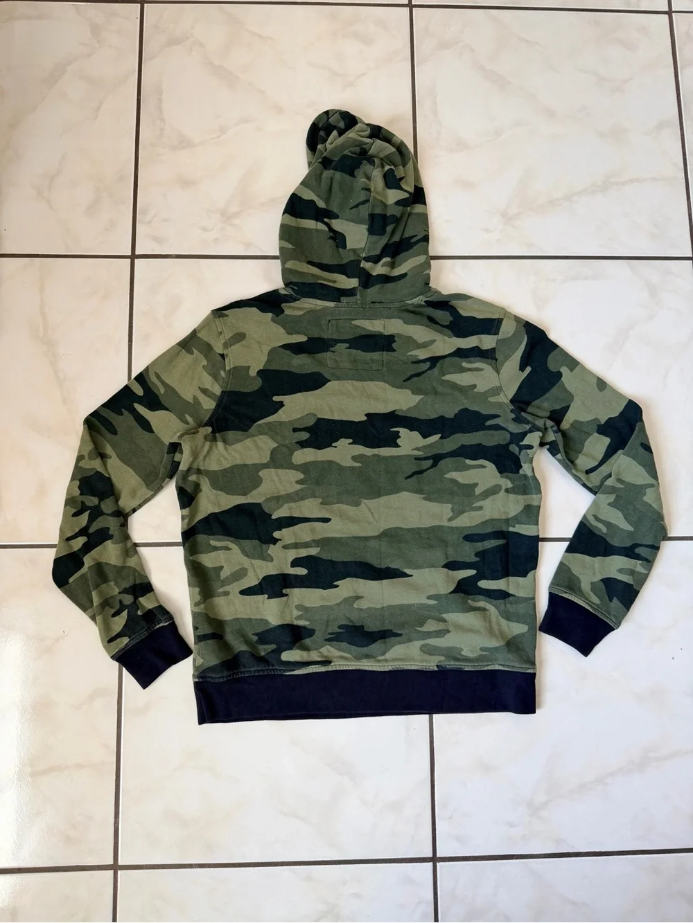 abercrombie kids Camo Green Hooded Sweatshirt